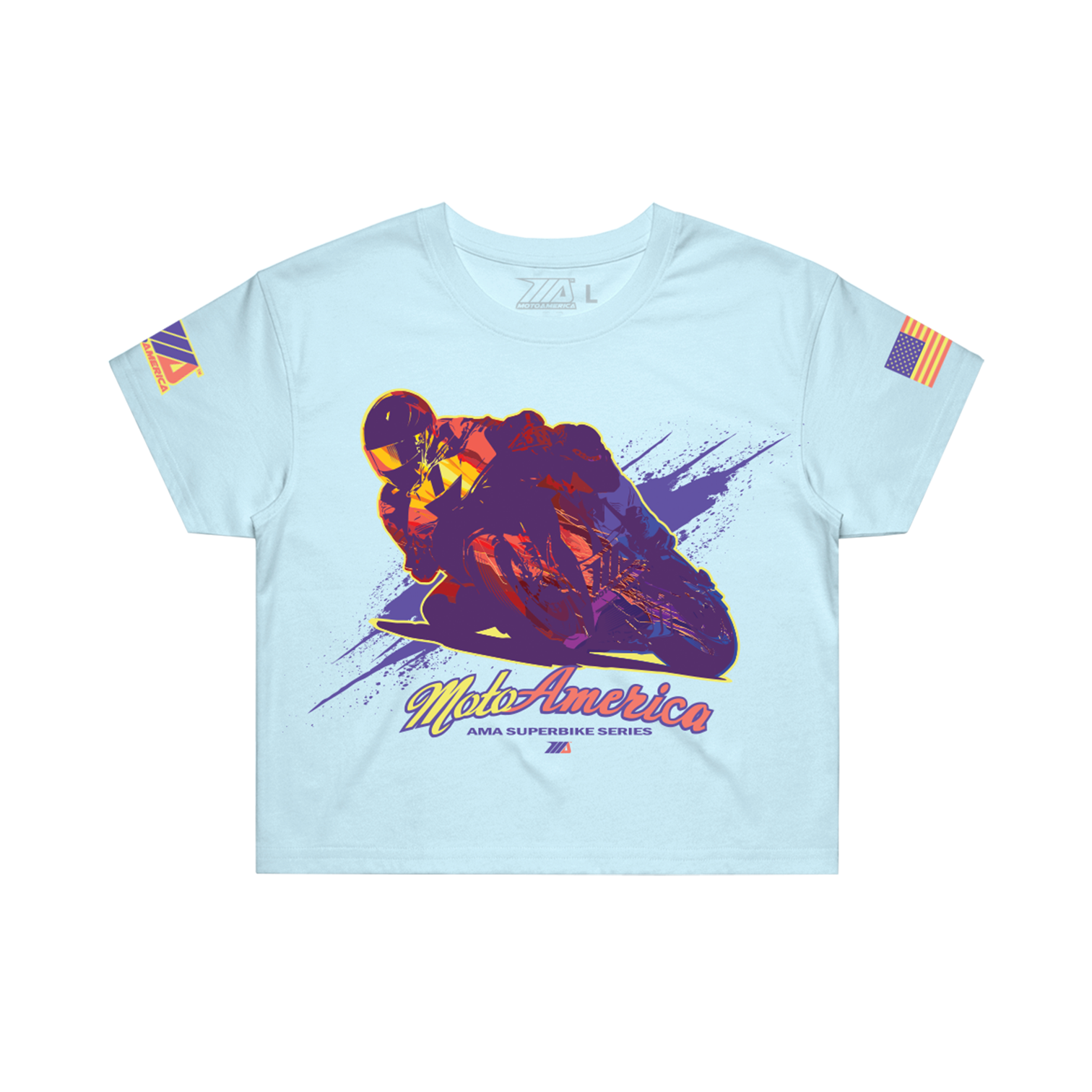 Neo Flame Women’s Crop Tee MotoAmerica®