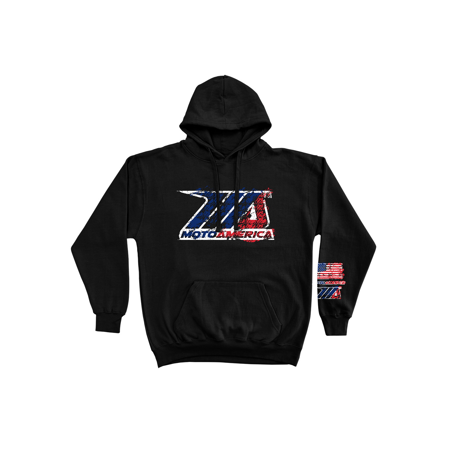 Scribble Black Hoodie, MotoAmerica®