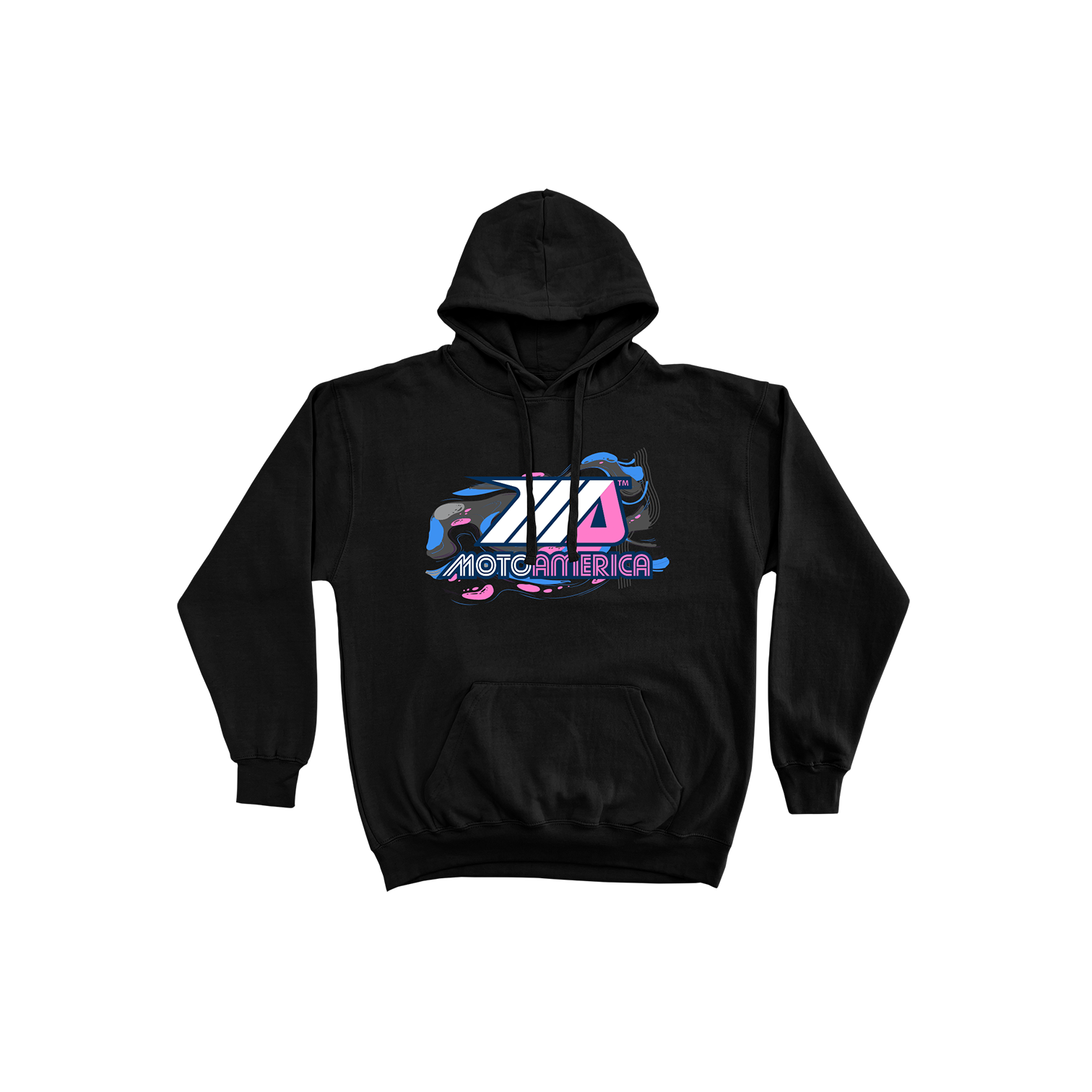 Retro Slick, Black Hoodie MotoAmerica®