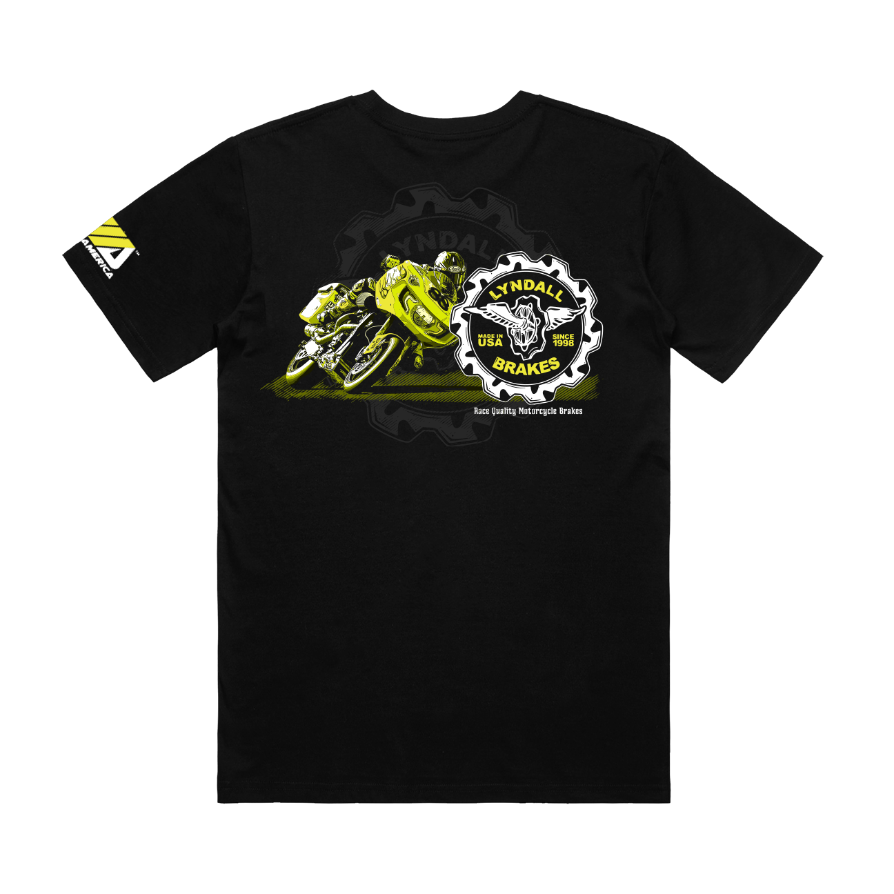 Lyndall Brakes, Black Tee MotoAmerica®