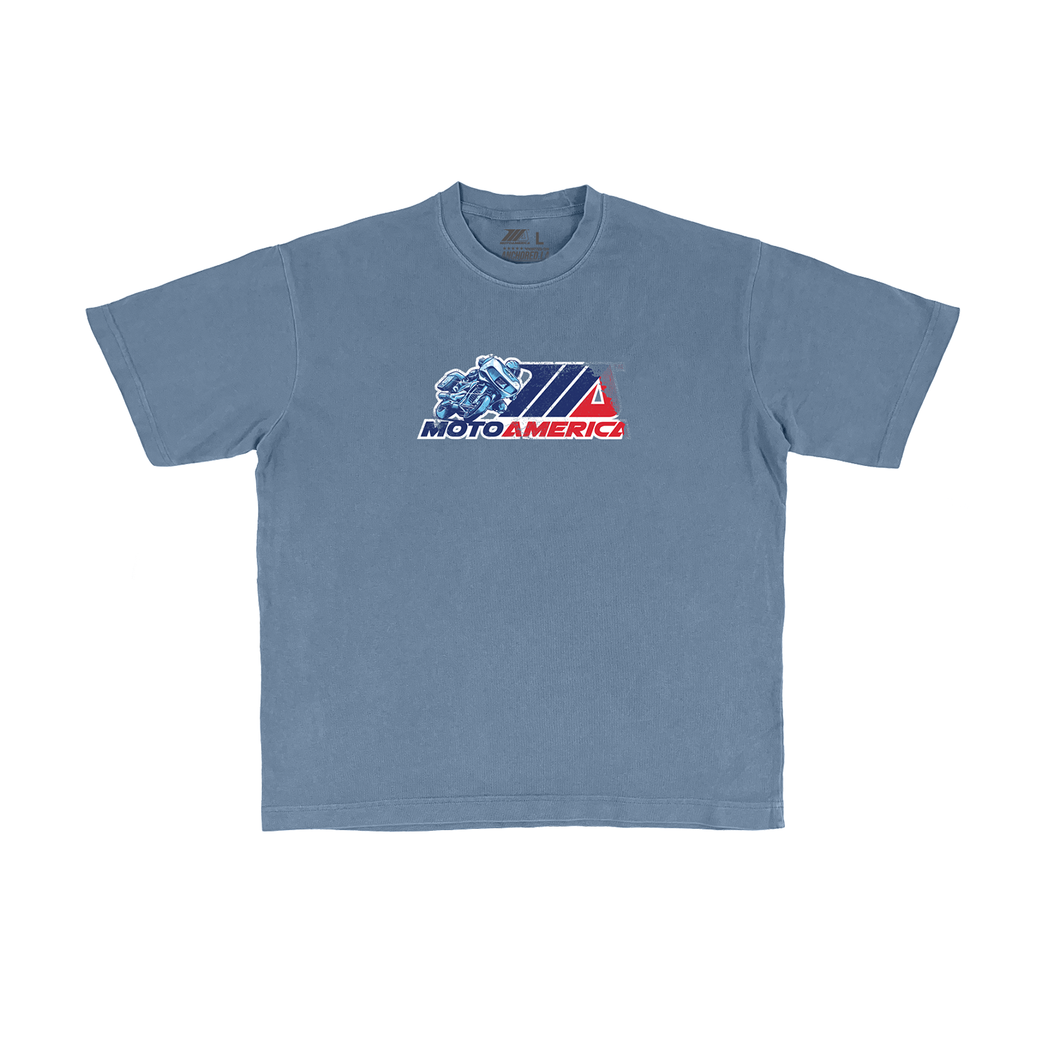 Retro Bagger Poster, Heavy Boxy Tee MotoAmerica®