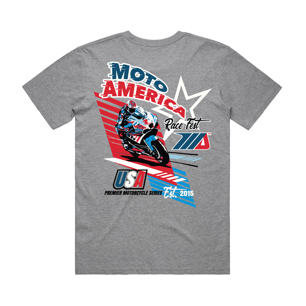 Premier Motorcycle Series, Heather Grey Tee MotoAmerica®