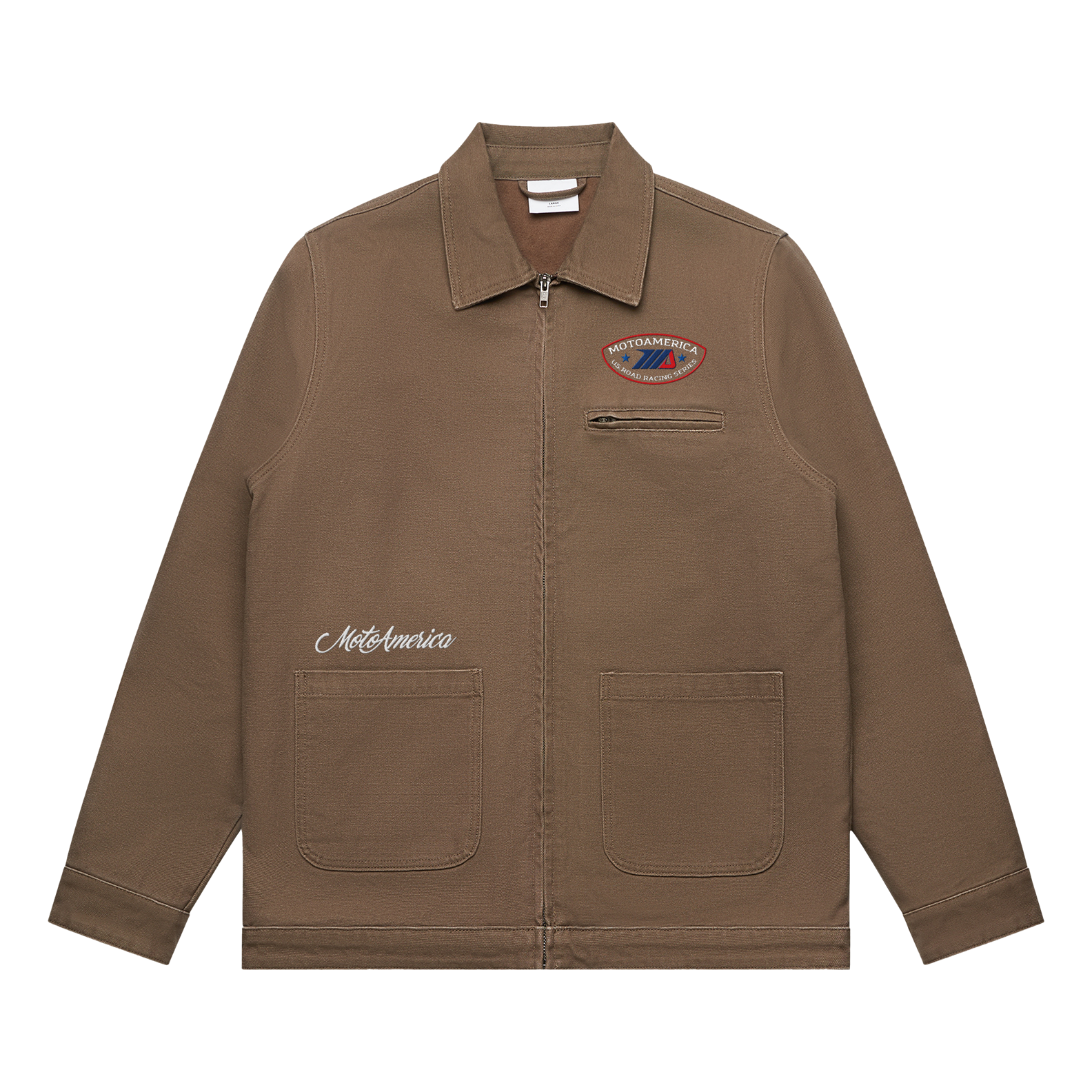 The Pack, Canvas Heavy Jacket, Brown MotoAmerica®