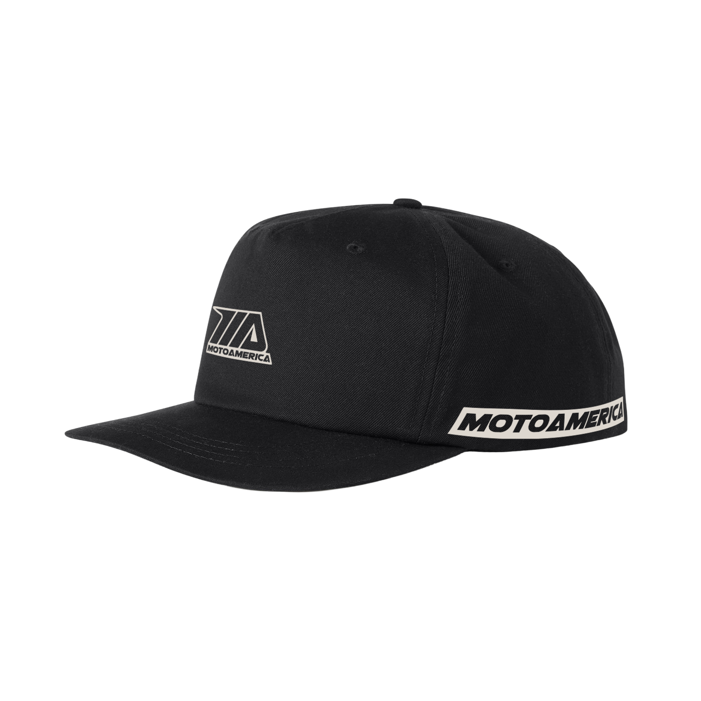 Bar None Relaxed Black Snapback MotoAmerica®