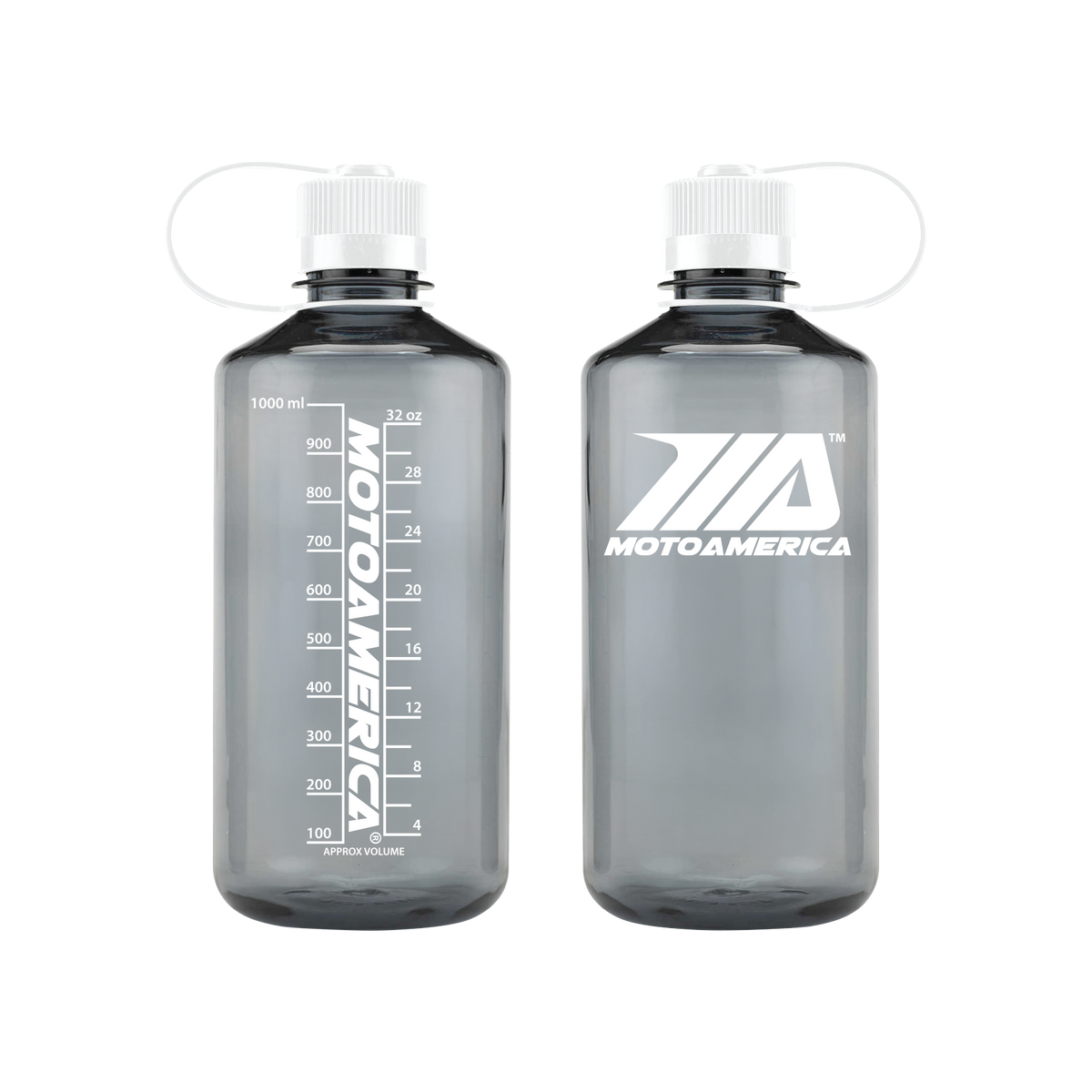 MotoAmerica Clear Water Bottle - Black