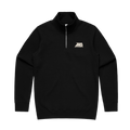 Legacy Half Zip Crewneck Sweater Black, MotoAmerica®