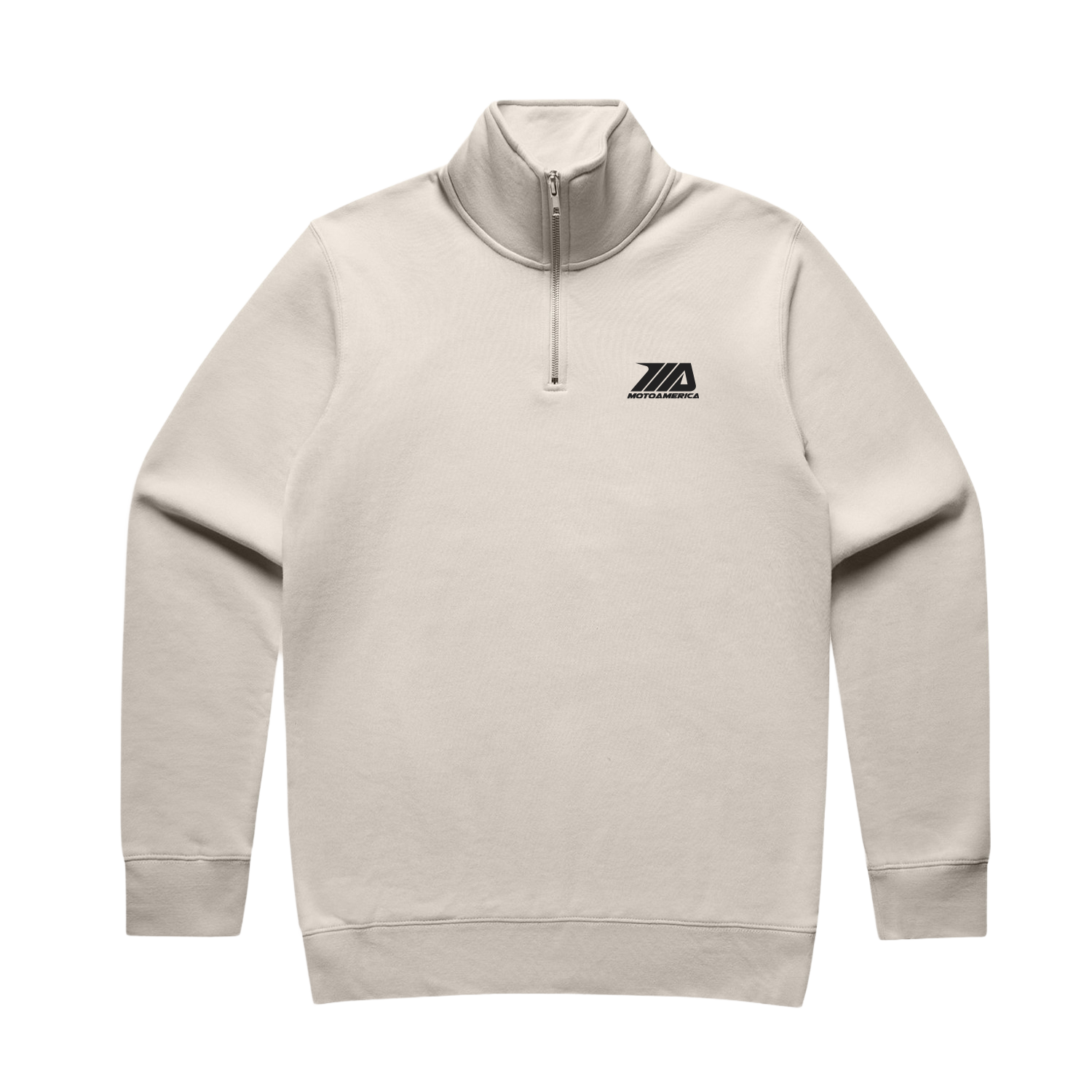 Legacy Half Zip Crewneck Sweater Bone, MotoAmerica®