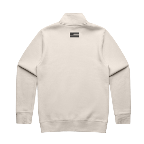 Legacy Half Zip Crewneck Sweater Bone, MotoAmerica®