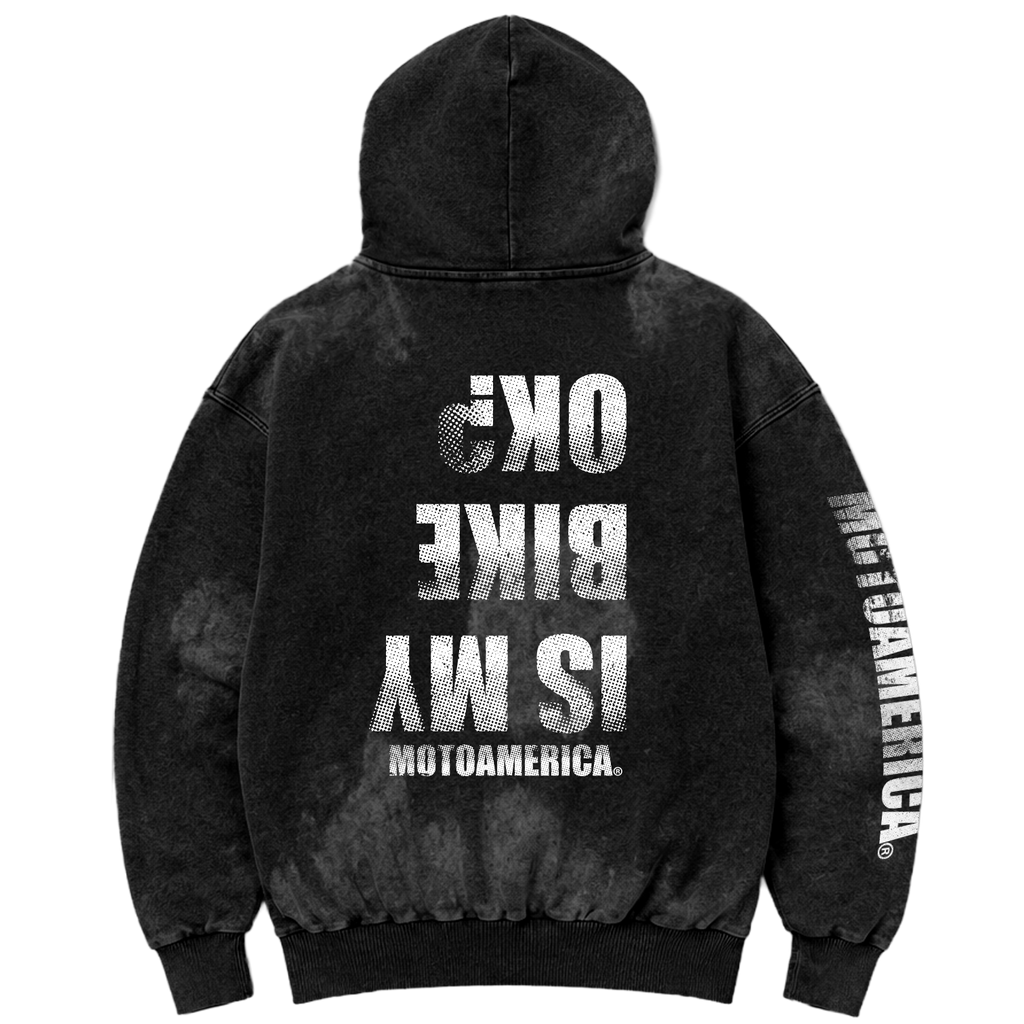 Is My Bike Okay? Shadow Black Hoodie MotoAmerica®