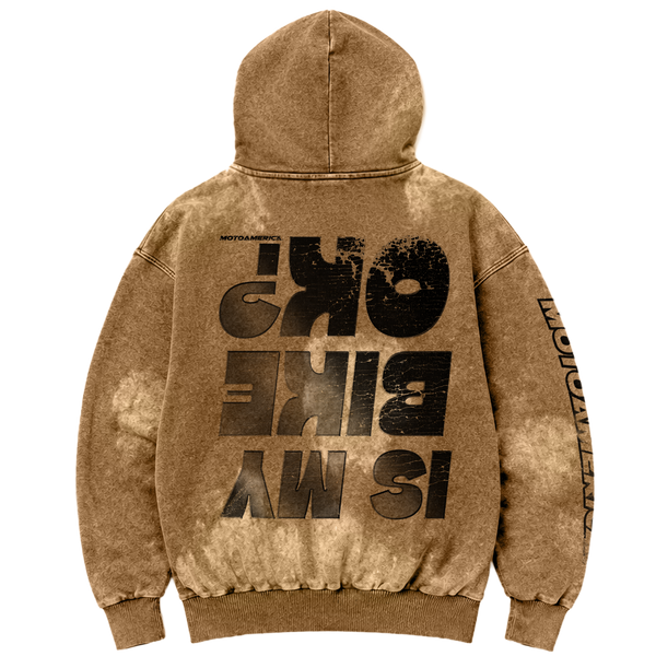 Is My Bike Okay? Mocha Mist Hoodie MotoAmerica®