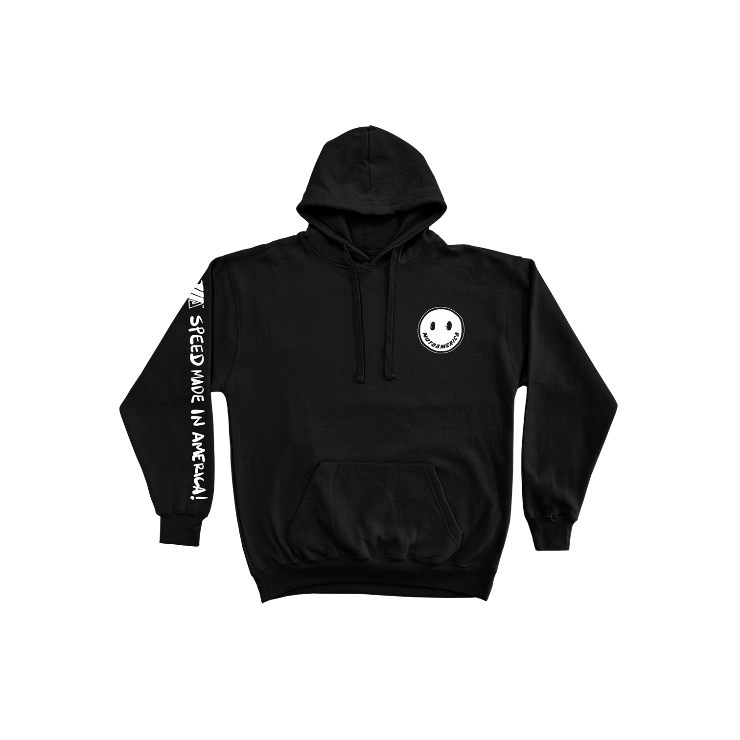Smiles Black Hoodie, MotoAmerica®