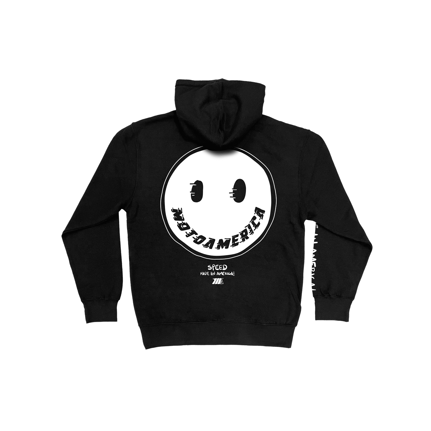 Smiles Black Hoodie, MotoAmerica®