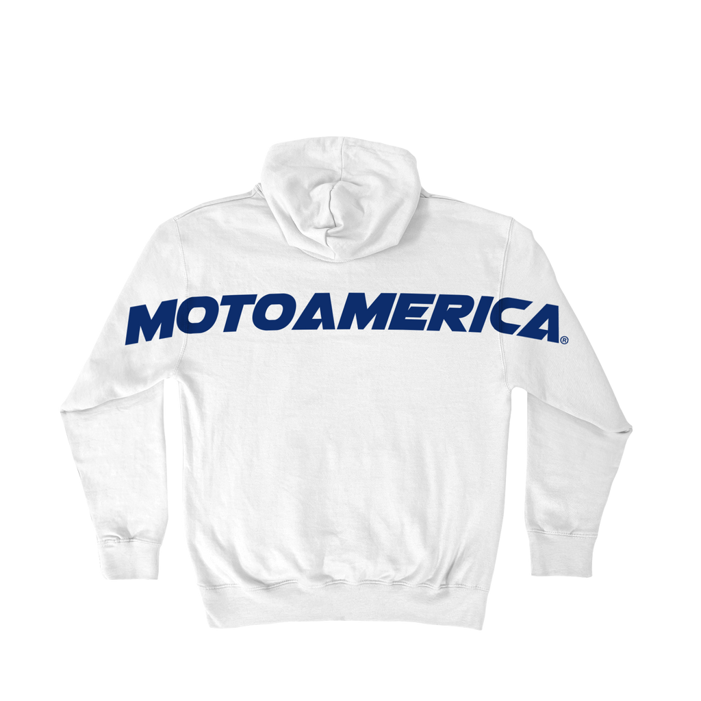 Be Seen MotoAmerica® White Hoodie