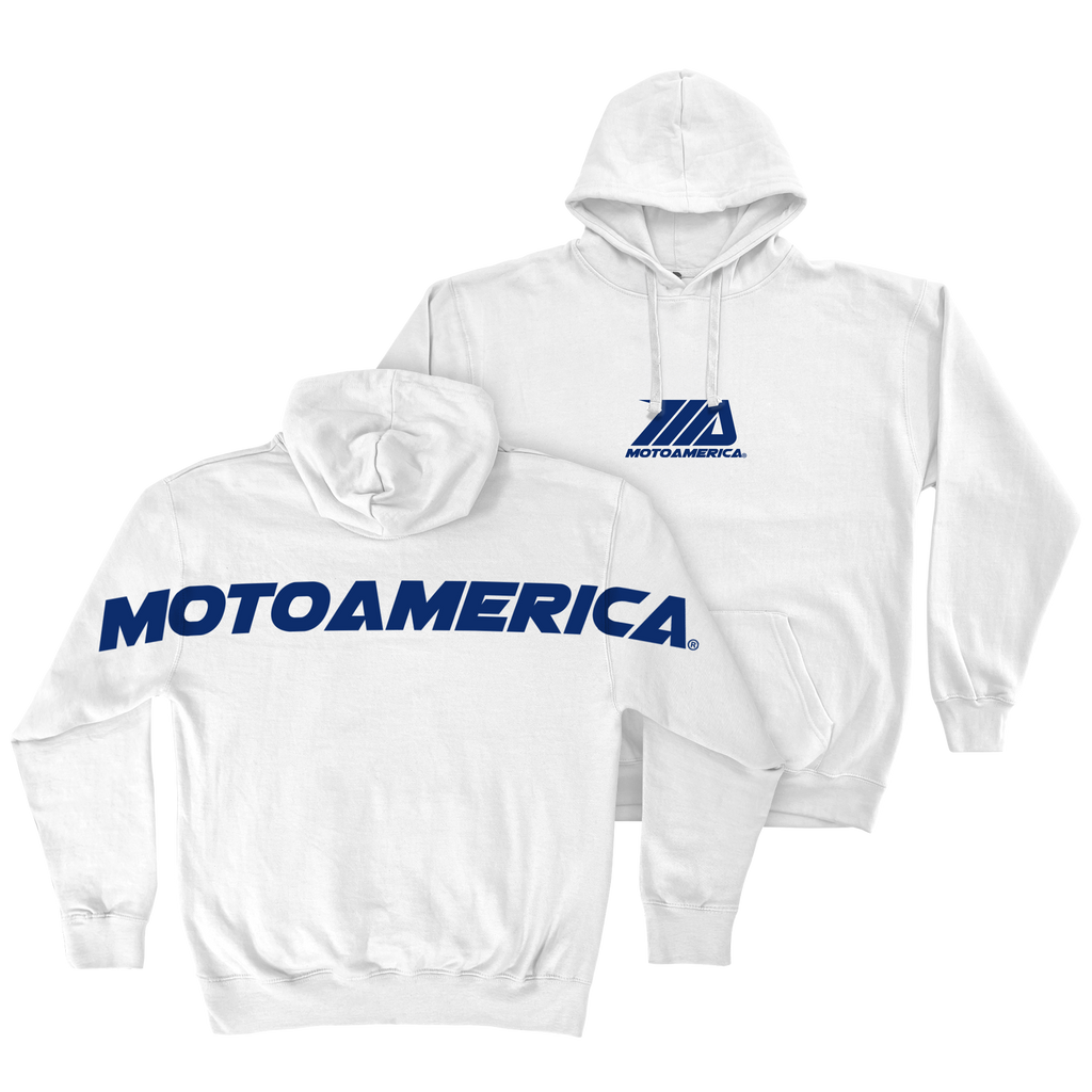 Be Seen MotoAmerica® White Hoodie