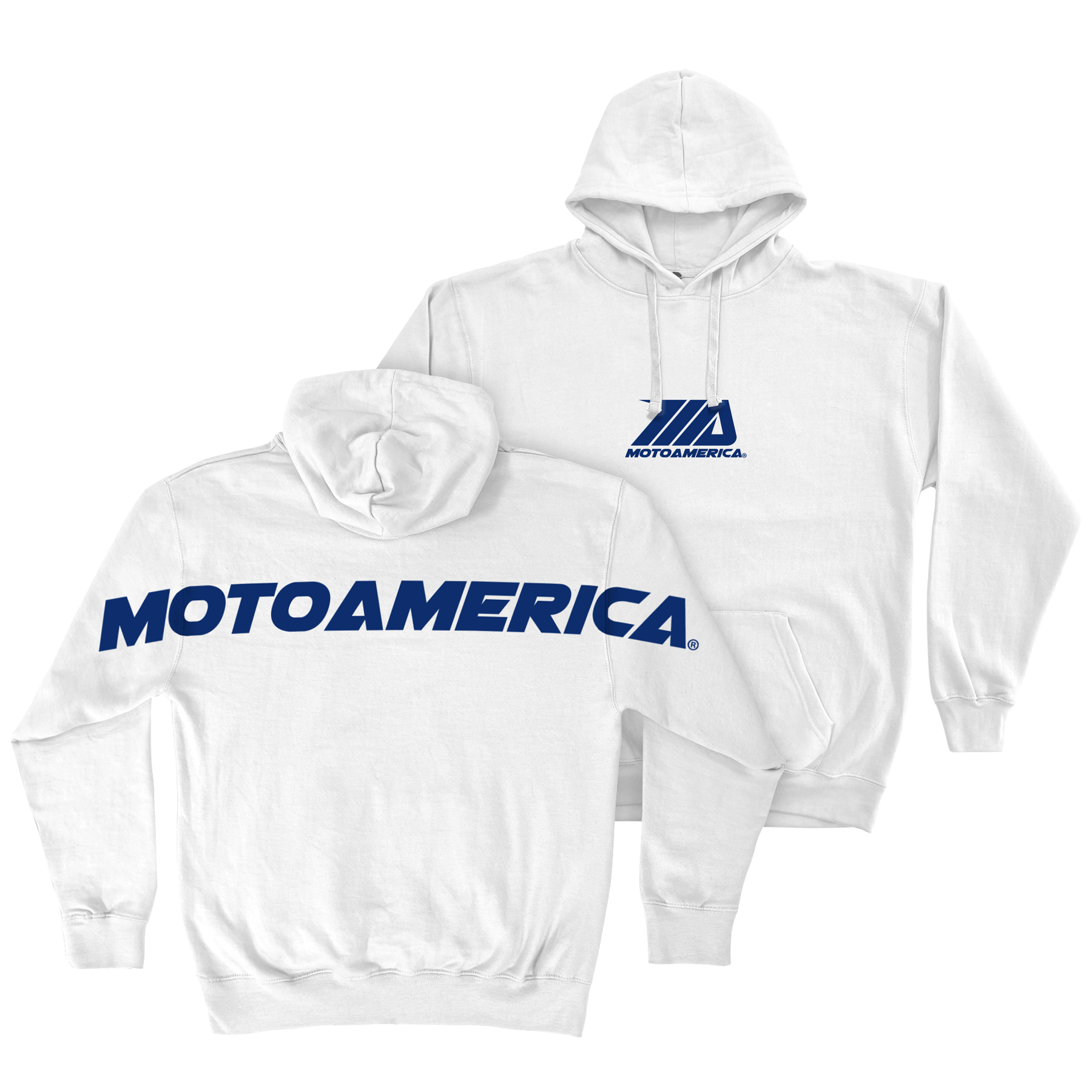 Be Seen MotoAmerica® White Hoodie