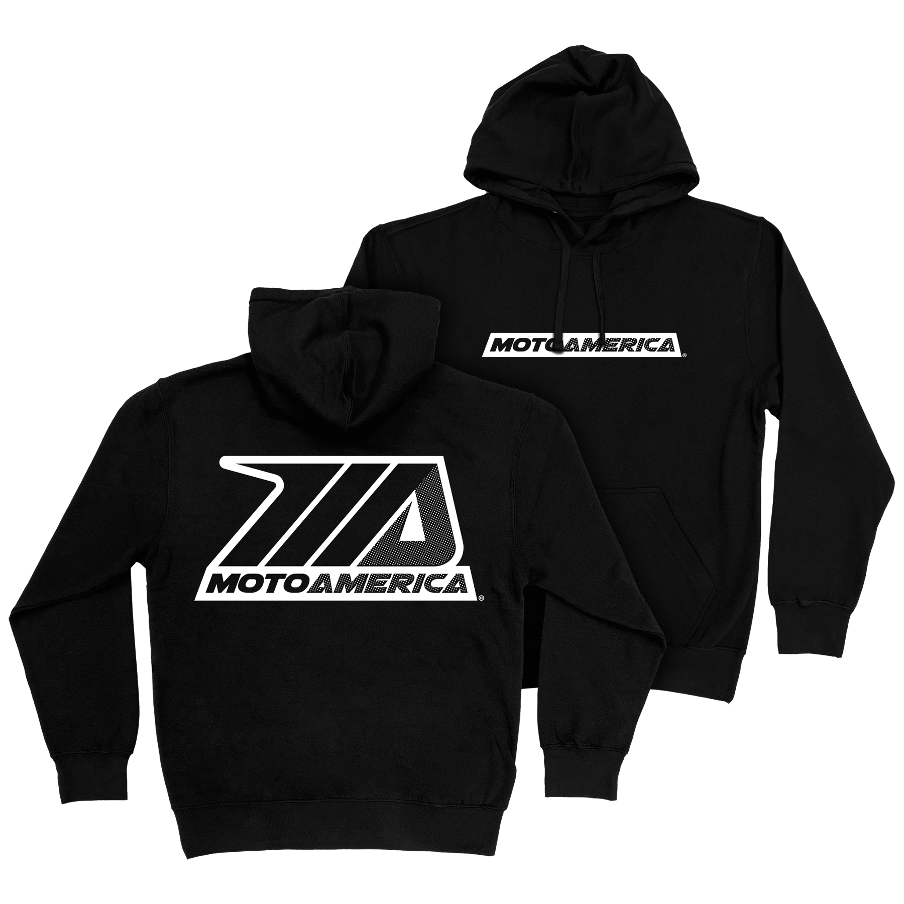 Dot MotoAmerica® Black Hoodie