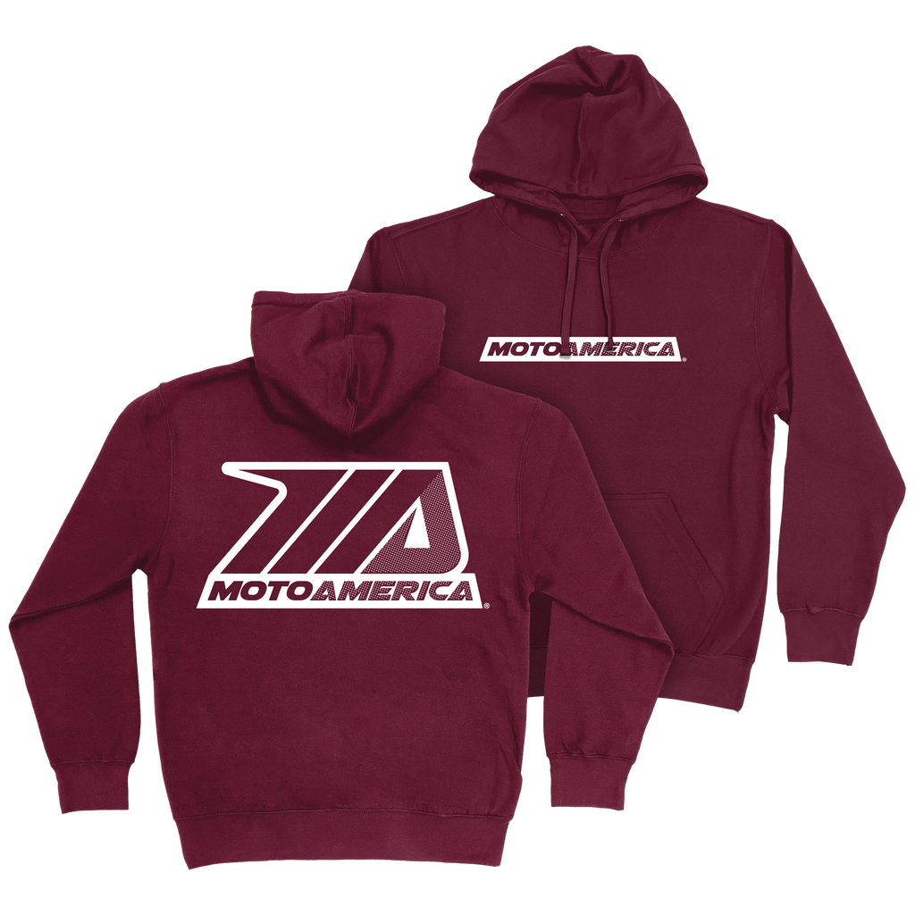 Dot MotoAmerica® Burgundy Hoodie