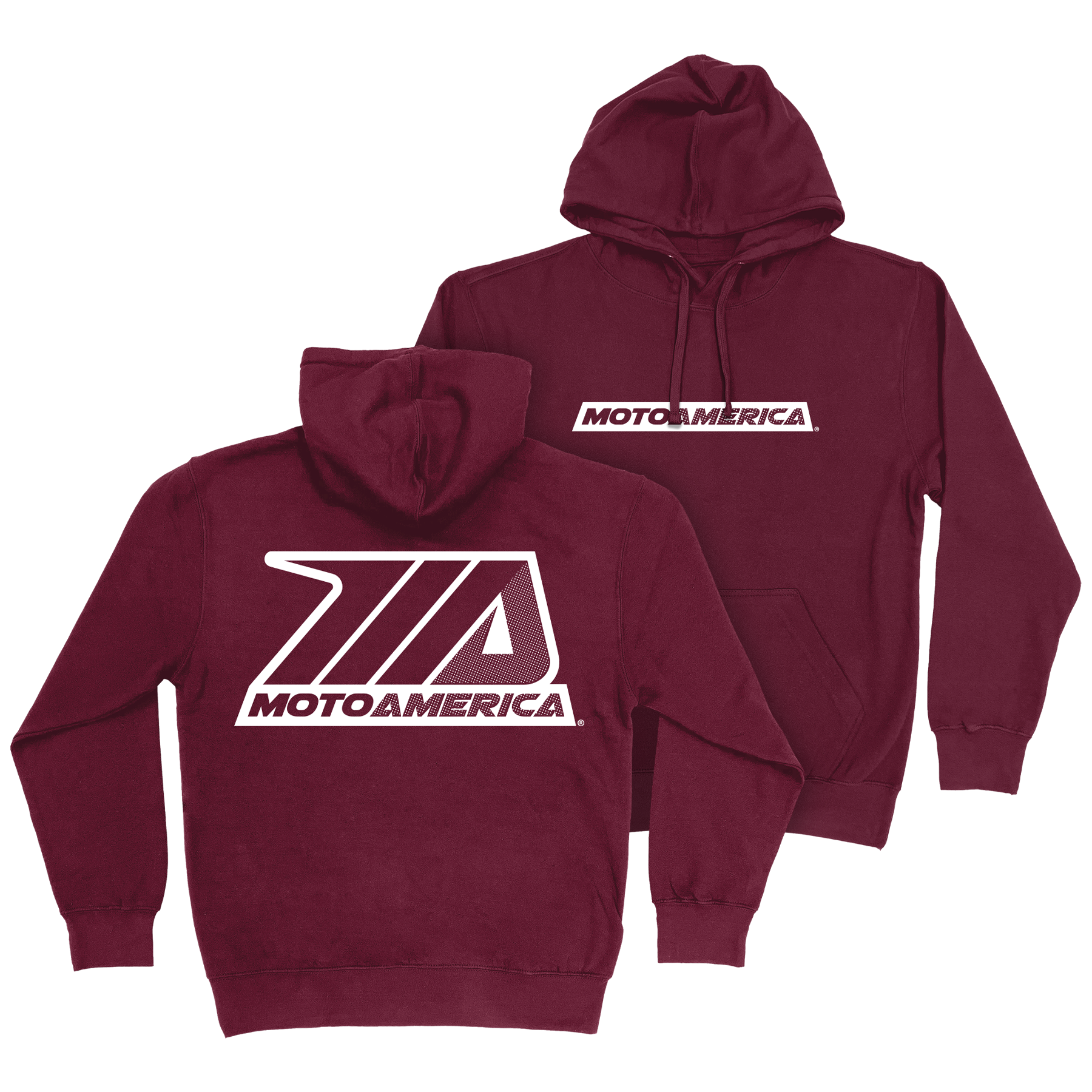 Dot MotoAmerica® Burgundy Hoodie