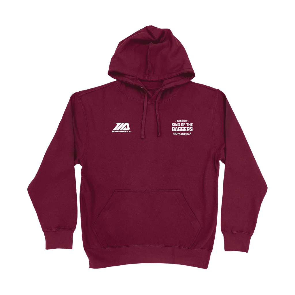 Letter Press MotoAmerica® Burgundy Hoodie