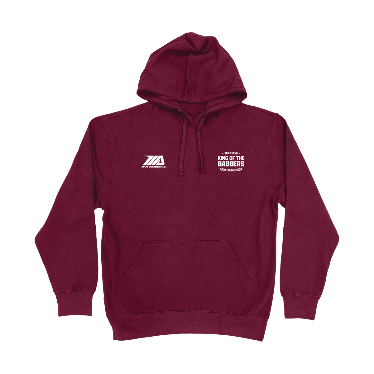 Letter Press MotoAmerica® Burgundy Hoodie