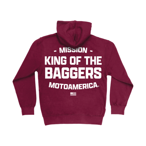 Letter Press MotoAmerica® Burgundy Hoodie