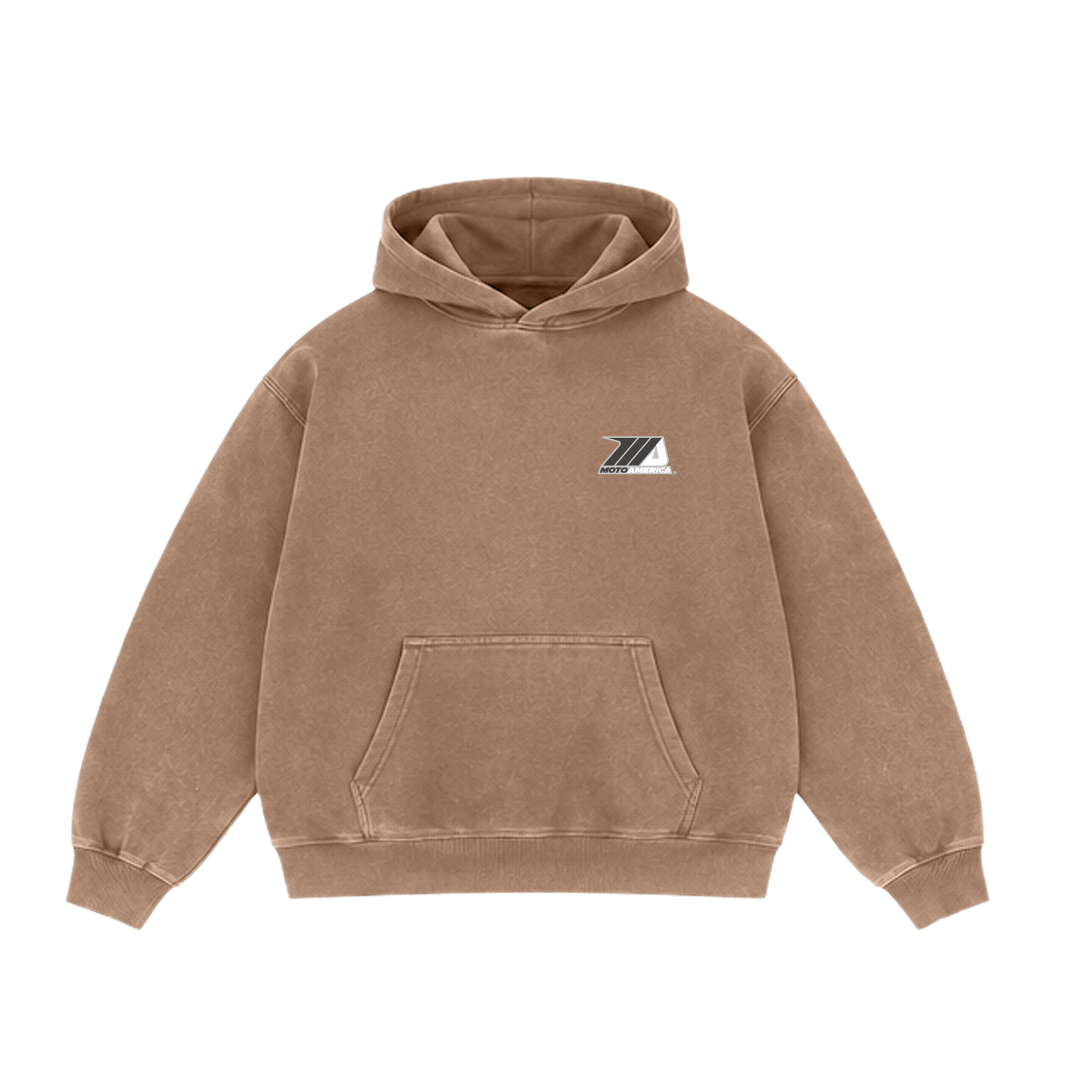 LIVE FREE RIDE HARD Heavy Faded Brown Hoodie MotoAmerica®