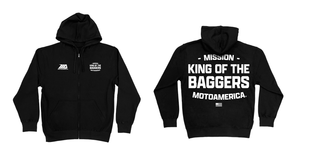 Letter Press MotoAmerica® Black Zip Up