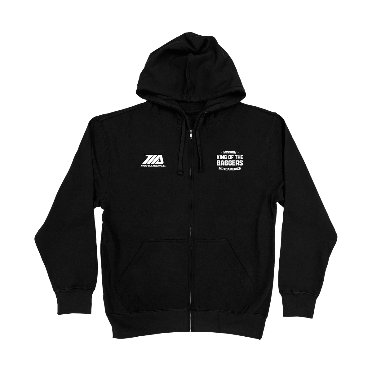 Letter Press MotoAmerica® Black Zip Up