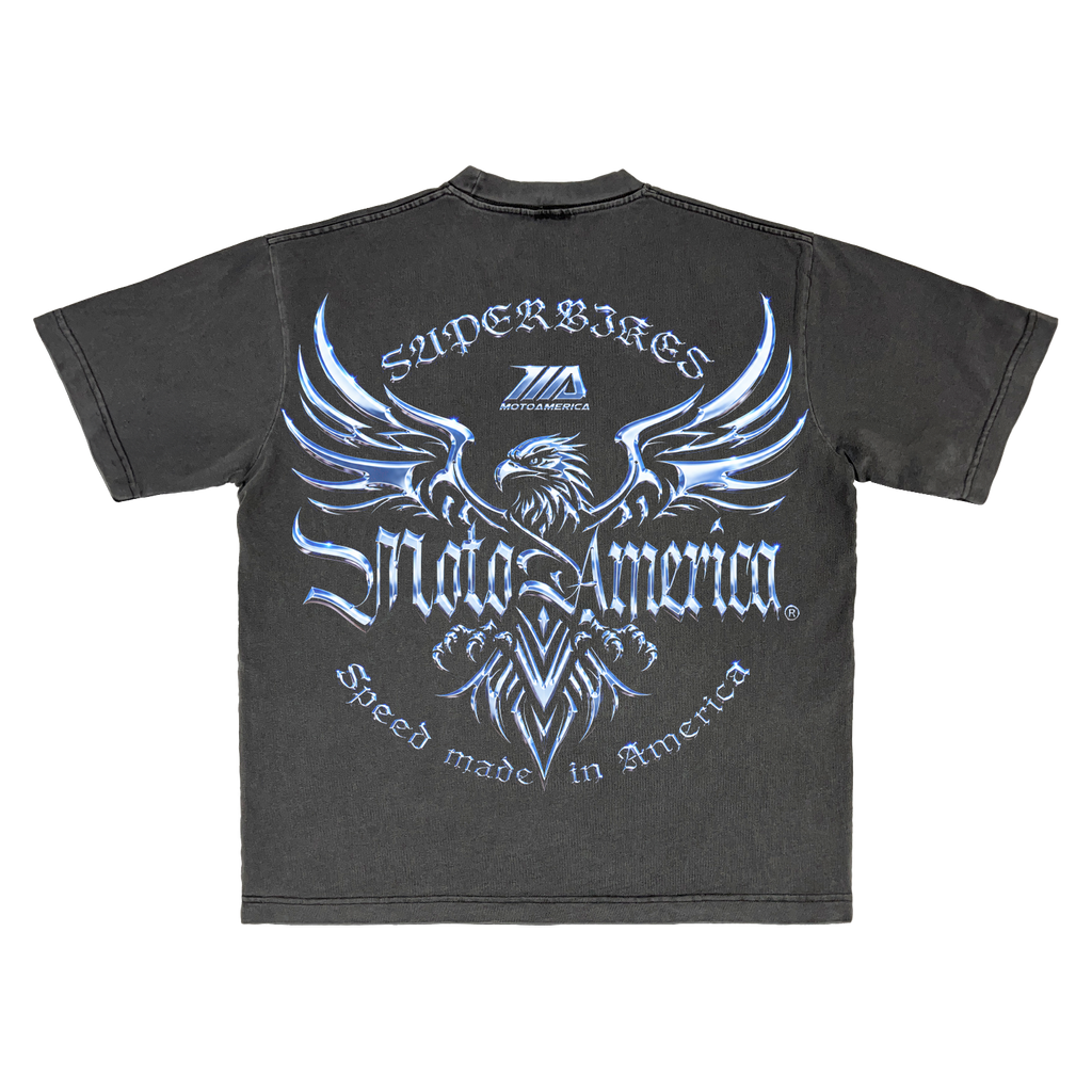 Chrome Eagle Boxy Heavy Tee MotoAmerica®