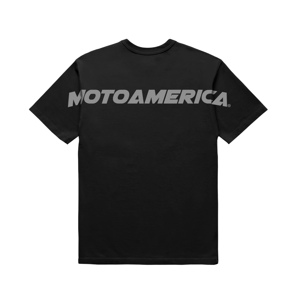 Be Seen Black Tee MotoAmerica®