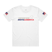 WeatherTech Raceway Laguna Seca, CA, White Track Tee MotoAmerica®