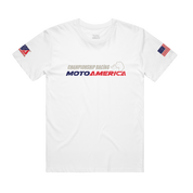 Brainerd International Raceway, MN, White Track Tee MotoAmerica®