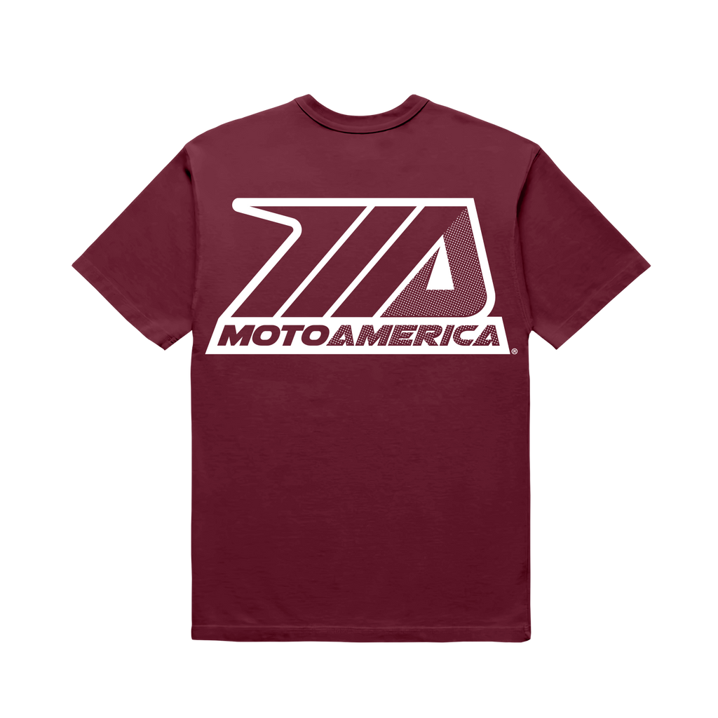 Dot MotoAmerica® Maroon Tee