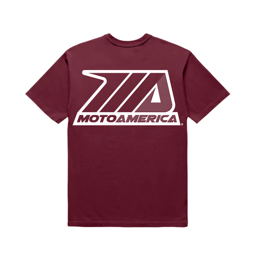 Dot MotoAmerica® Maroon Tee