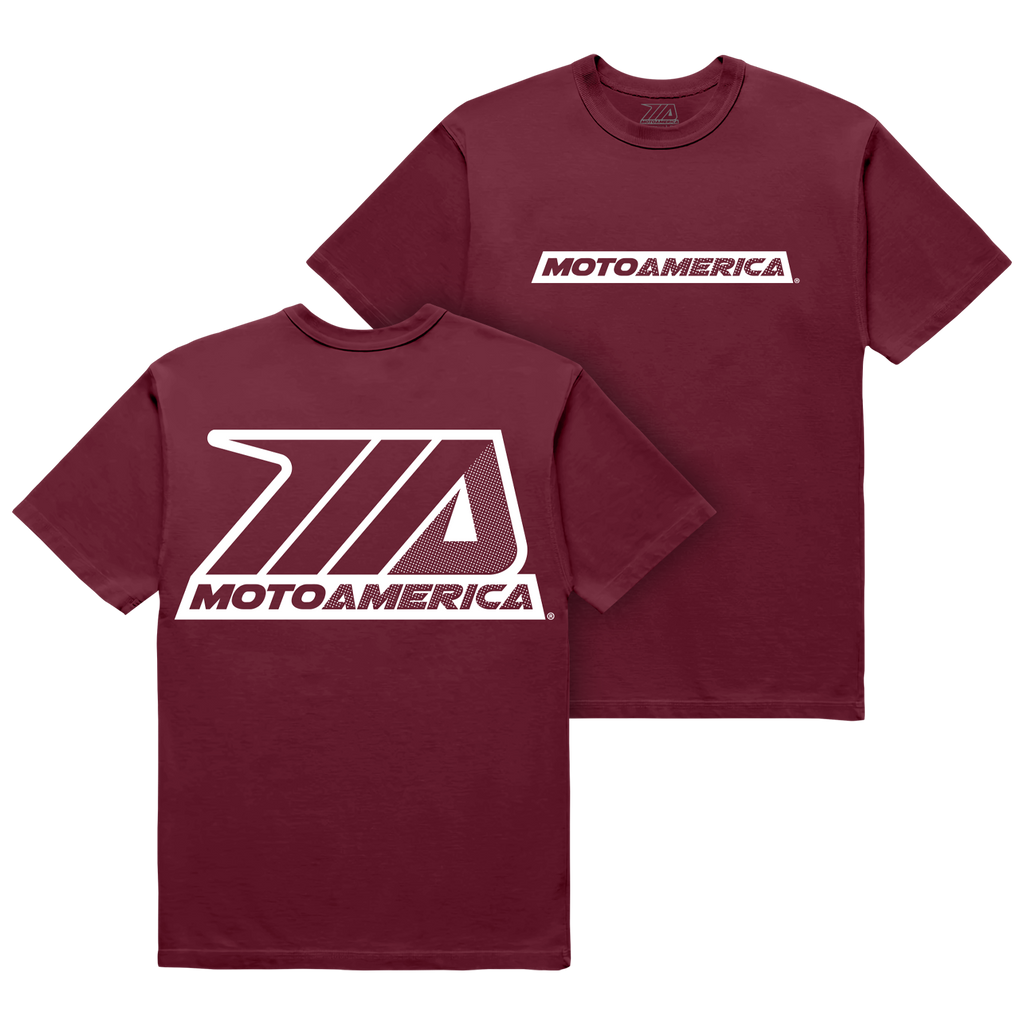 Dot MotoAmerica® Maroon Tee