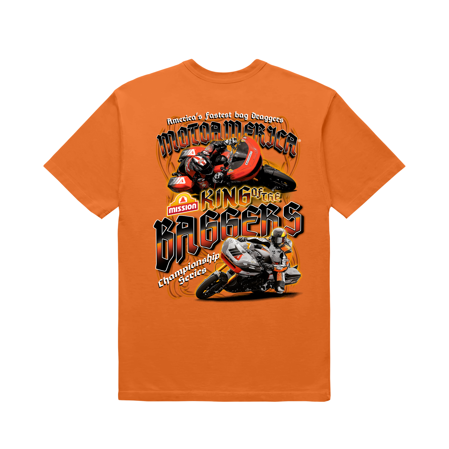 BAGGERS Orange Poster Tee, MotoAmerica® BAGGERS Orange Poster Tee, MotoAmerica®