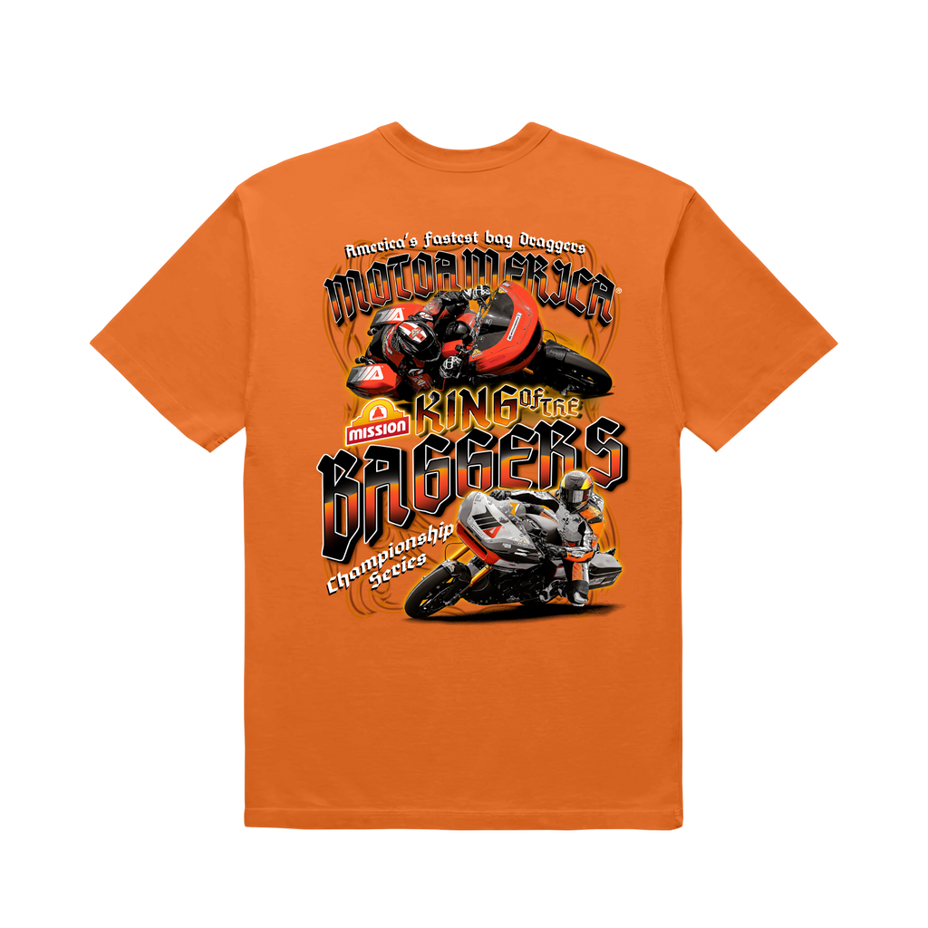 BAGGERS Orange Poster Tee, MotoAmerica®