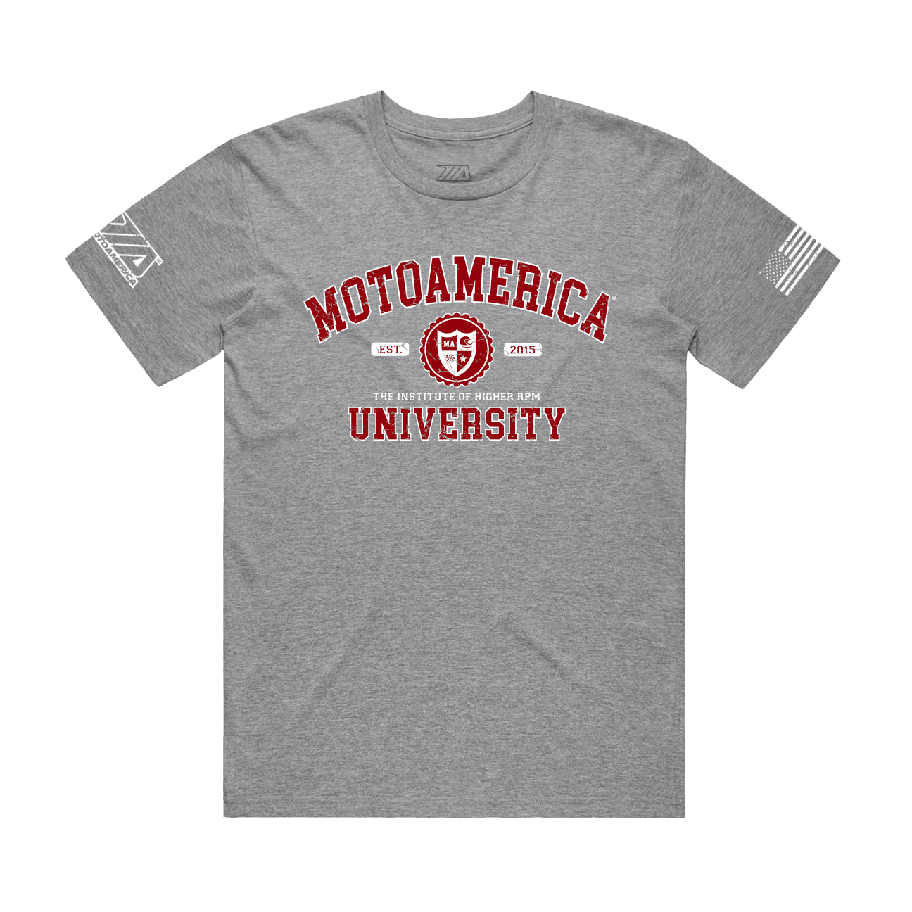 MA Institute of Higher RPM, Heather Grey Tee MotoAmerica®