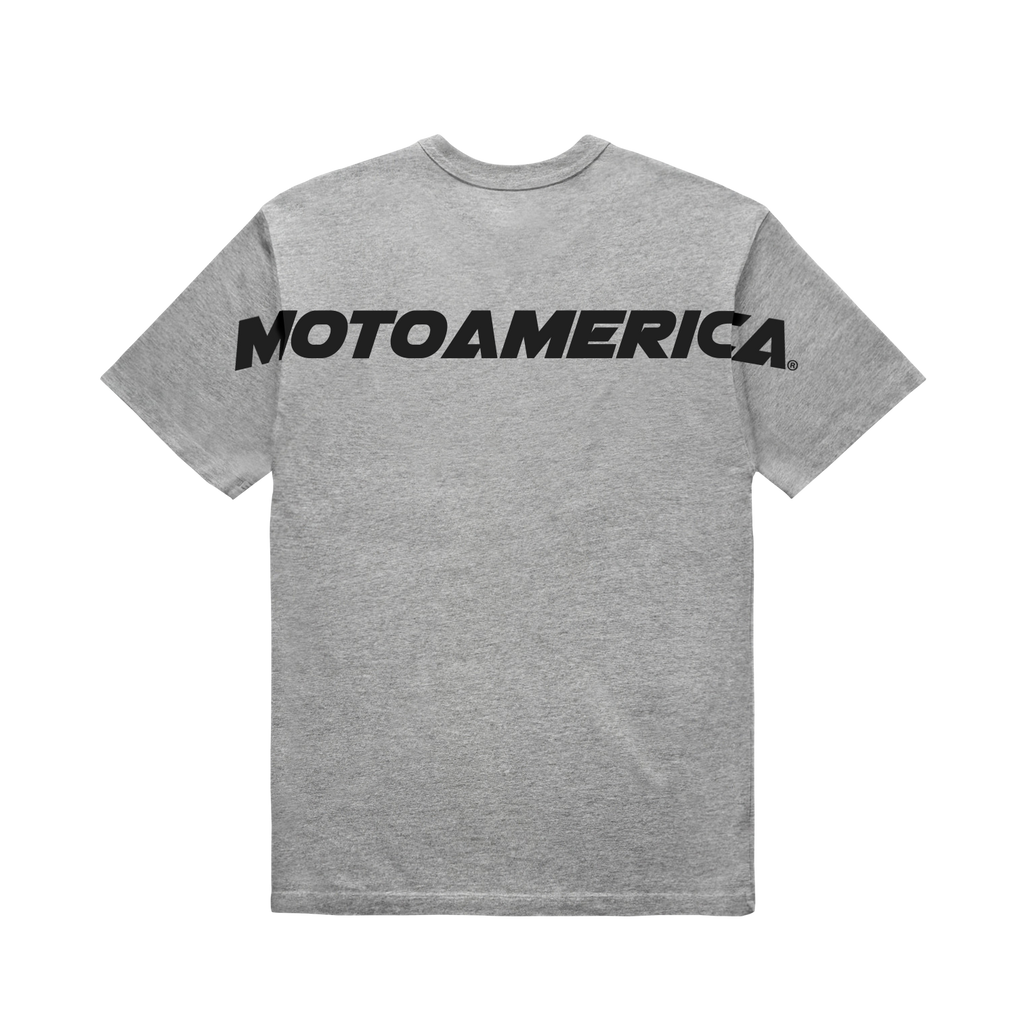 Be Seen Heather Grey Tee MotoAmerica®