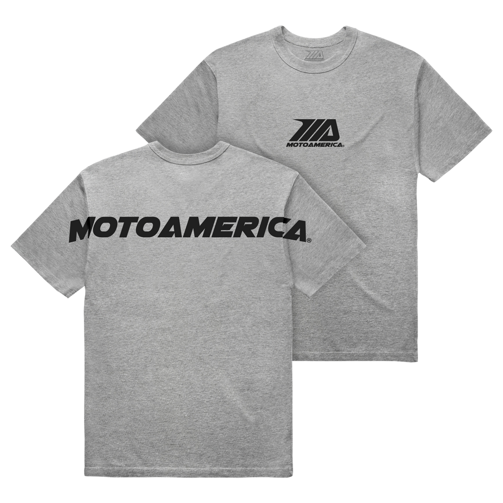 Be Seen Heather Grey Tee MotoAmerica®