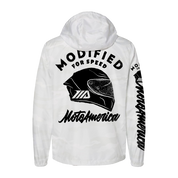 Modified for Speed, White Camo Windbreaker MotoAmerica®