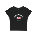 MA USA Cup Woman’s Baby Tee Black MotoAmerica®