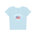 MA USA Cup Woman’s Baby Tee Blue MotoAmerica®