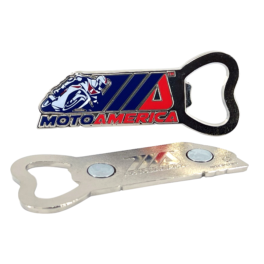 Bottle Opener Magnet, Silver MotoAmerica®