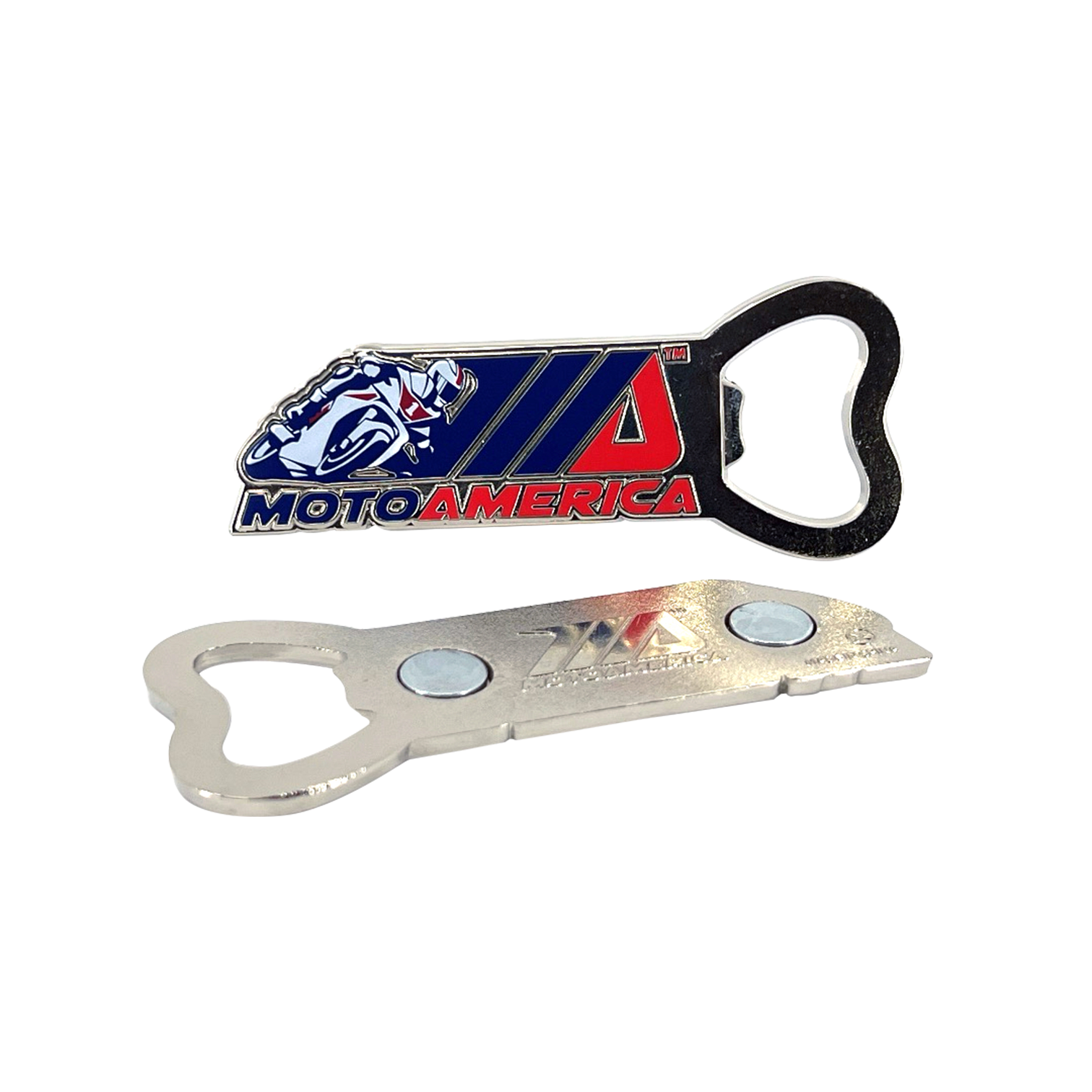 Bottle Opener Magnet, Silver MotoAmerica®