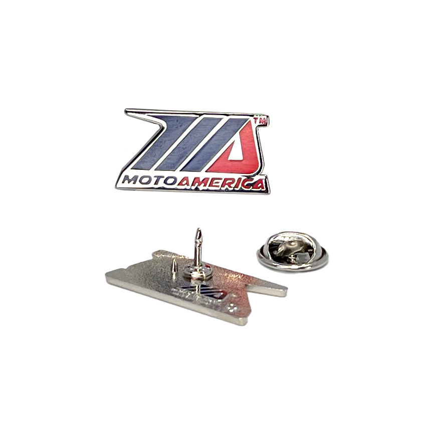 Silver Enamel Pin MotoAmerica®