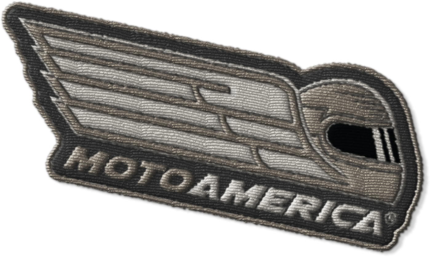 Winged Helmet, Old Metal Patch, MotoAmerica®