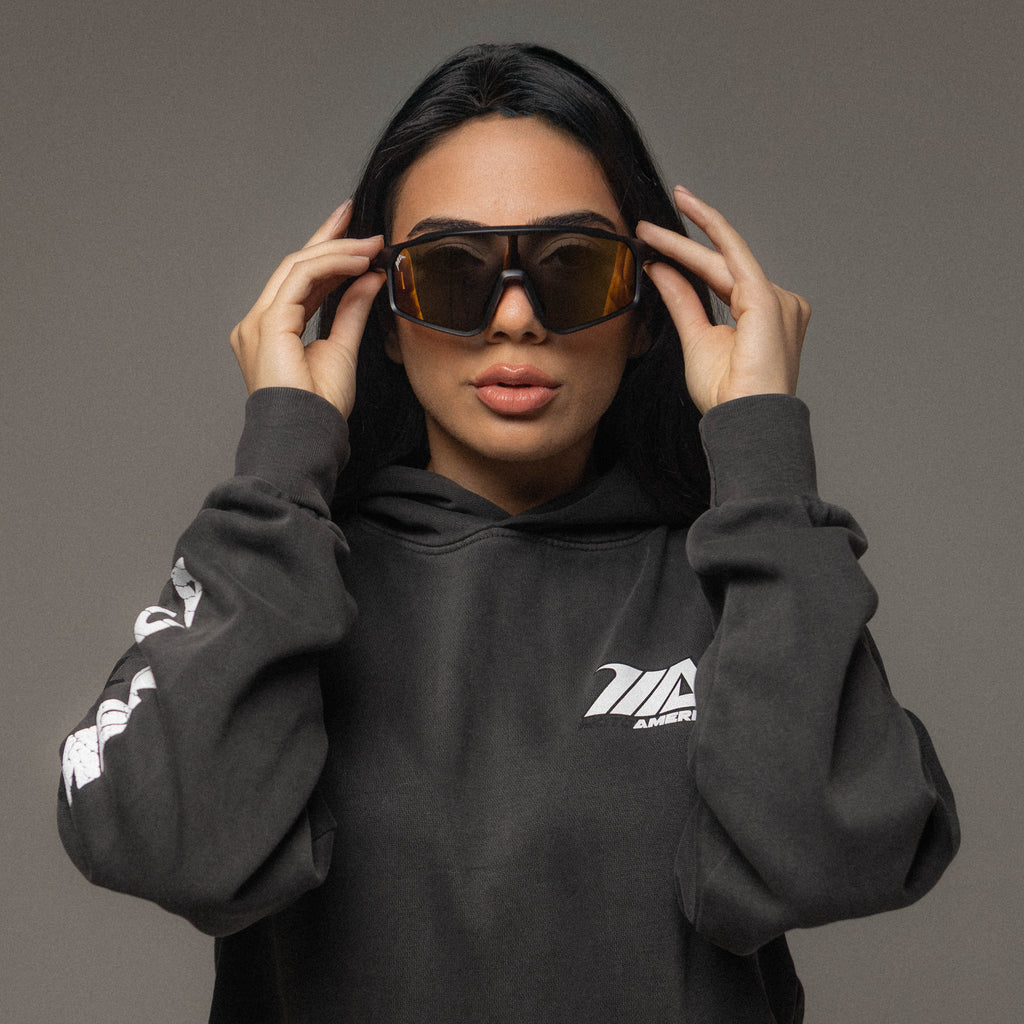 MotoAmerica® Stunt Sunglasses Black and Gold