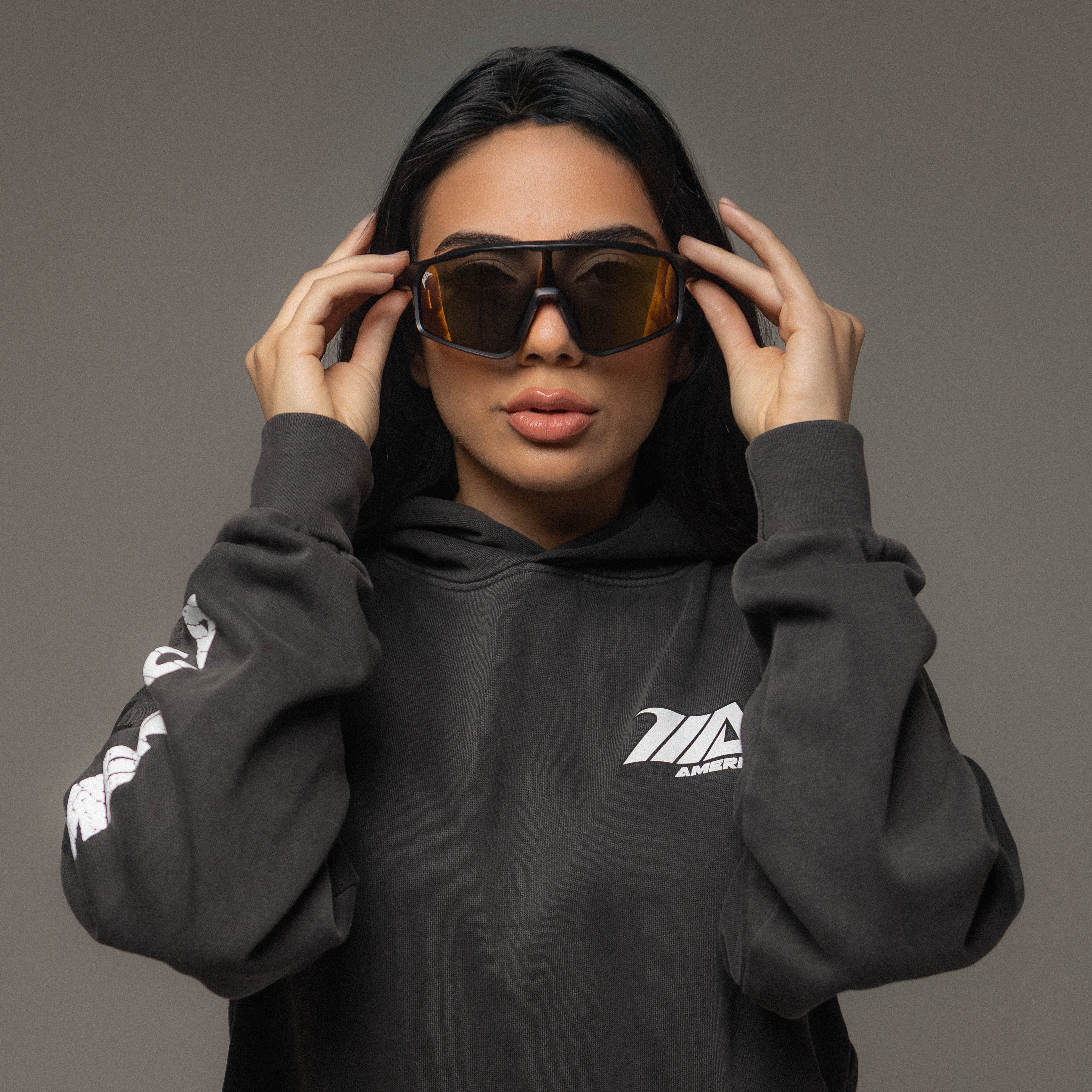 MotoAmerica® Stunt Sunglasses Black and Gold