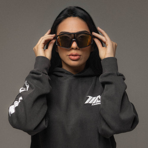 MotoAmerica® Stunt Sunglasses Black and Gold